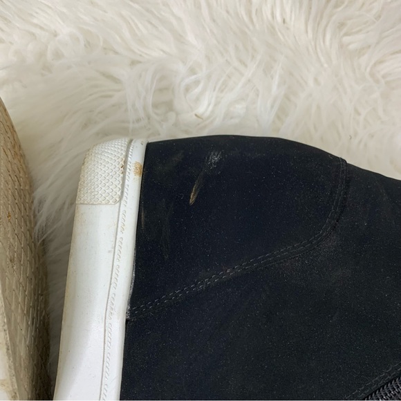 Brash Black Suede Wedge Sneaker - Picture 6 of 8